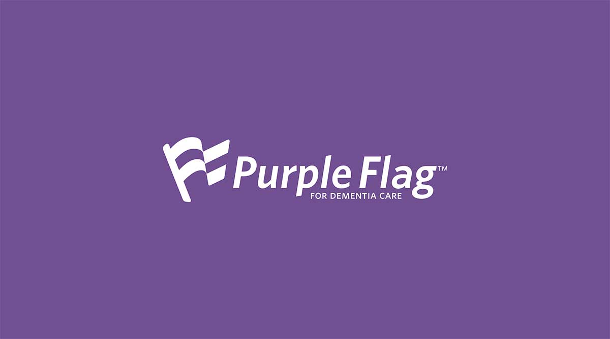 Purple Flag for Dementia Care large logo